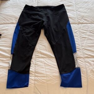 Zella Women's Black and Blue Leggings size small